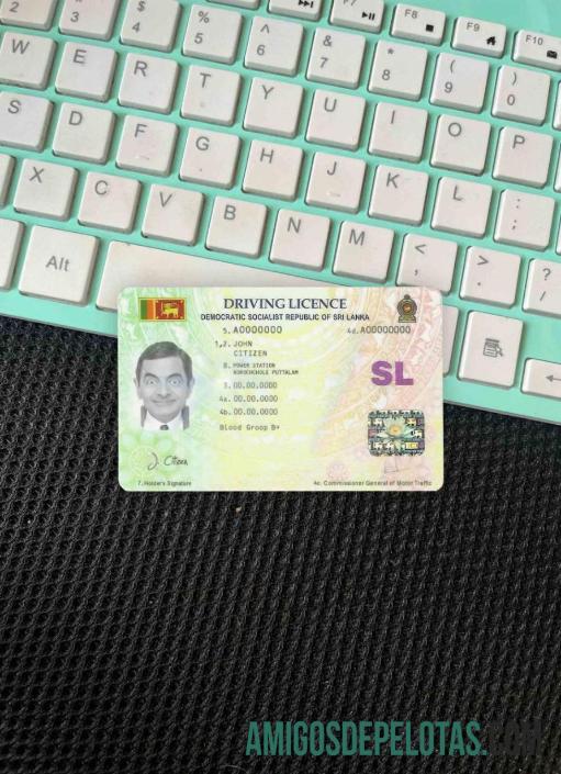 Sri Lanka DL fotovisual frontal modelo